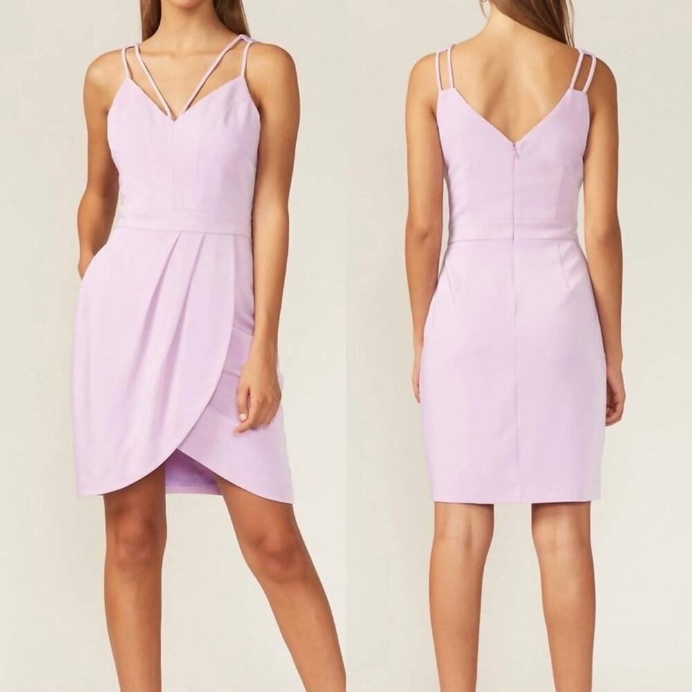 NWT Adelyn Rae Sarina Lavender Tulip Hem Mini Dress